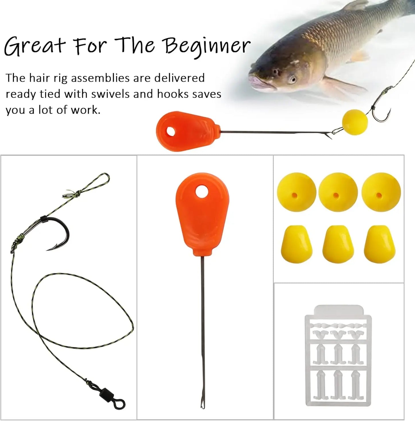 41PCS/151PCS Carp Fishing Hair Rigs,