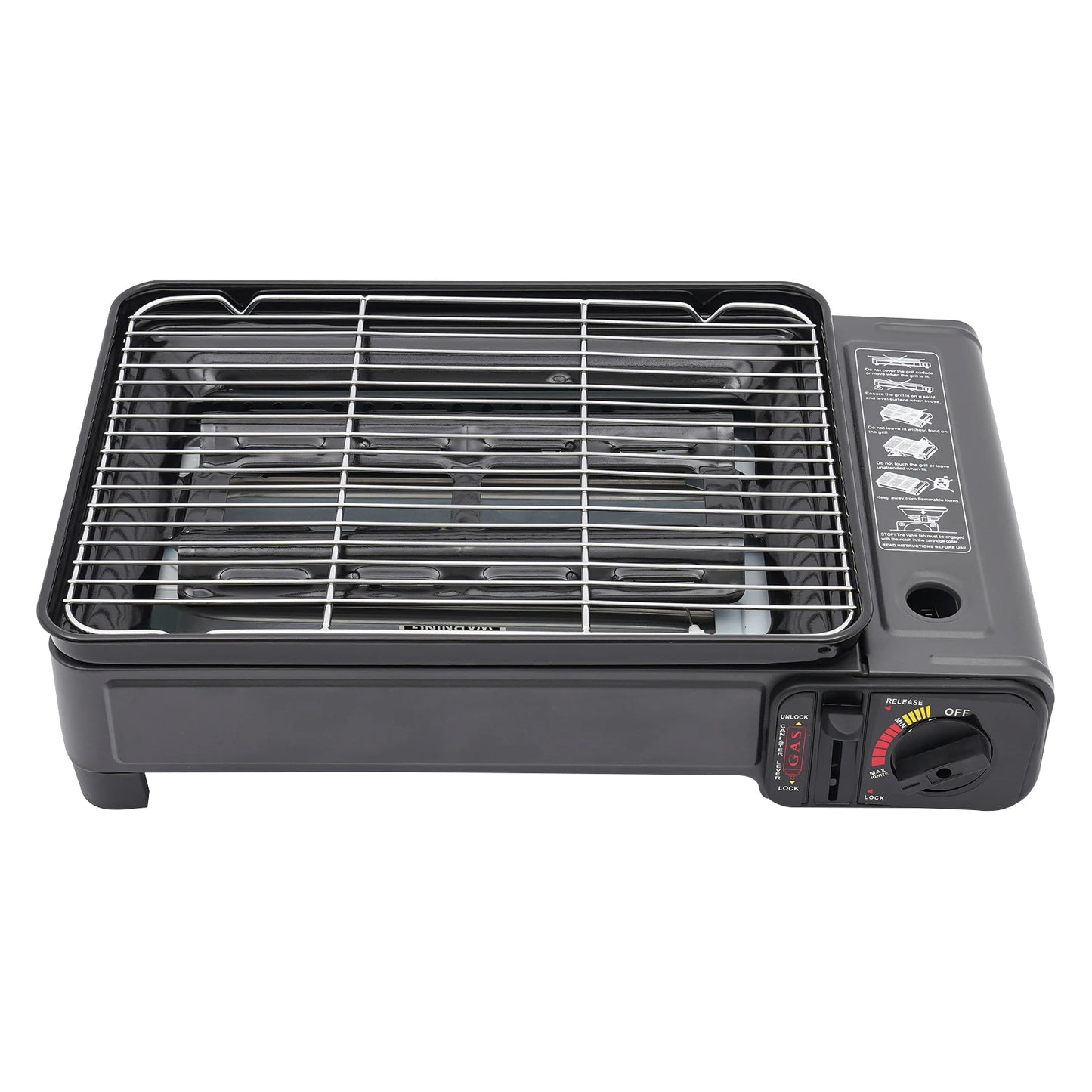 Portable Camping Grill Gas Stove BBQ Grills with Storage Box
