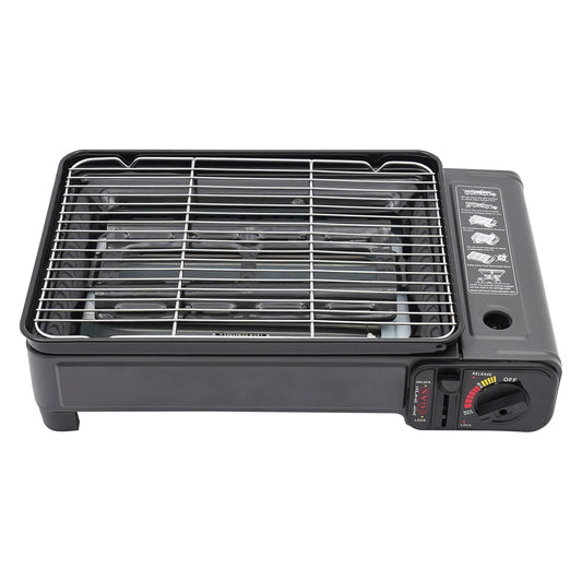 Portable Camping Grill Gas Stove BBQ Grills with Storage Box