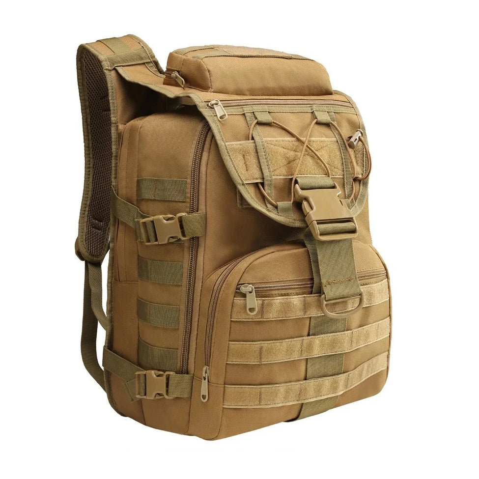 35L tactical fishing backpack suitable for travel camping and outdoor sports