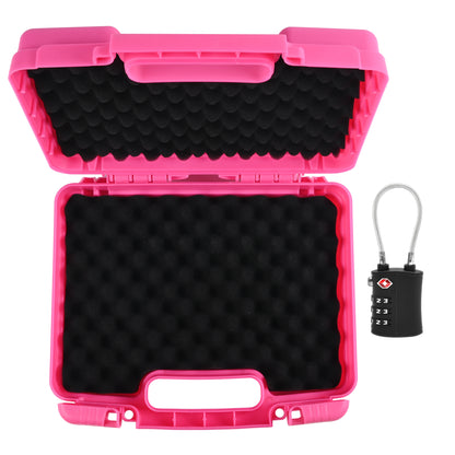 Pink 9mm TSA Approved Firearm Travel Case with 1 TSA Lock