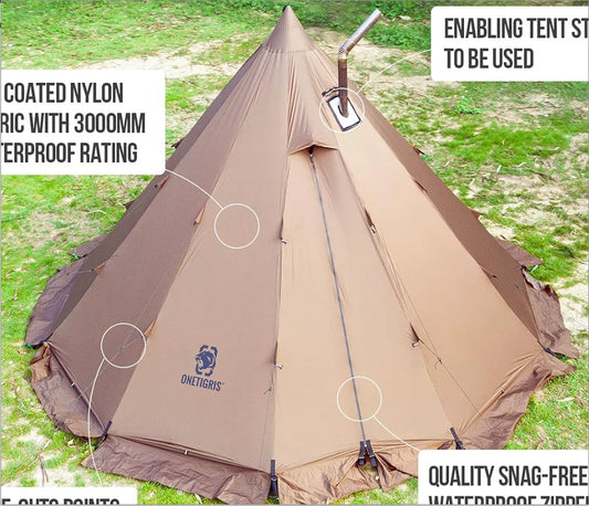 4 Season, 4-6 Person Tipi Tent