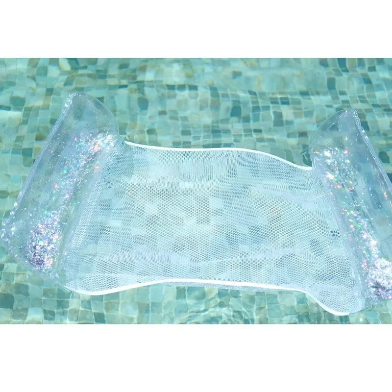 1/2pcs Water Hammock Recliner Inflatable Floating Swimming Mattress Sea Swimming Ring Pool Party Toy Lounge Bed For Swimming