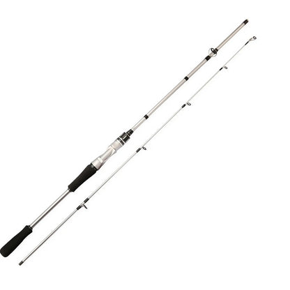 Silvery Carbon Fiber Lure Fishing Rod-M Tuning