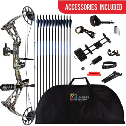 Dragon X8 RTH Compound Bow 18 -31 Draw Length 0-70lbs Draw Weight