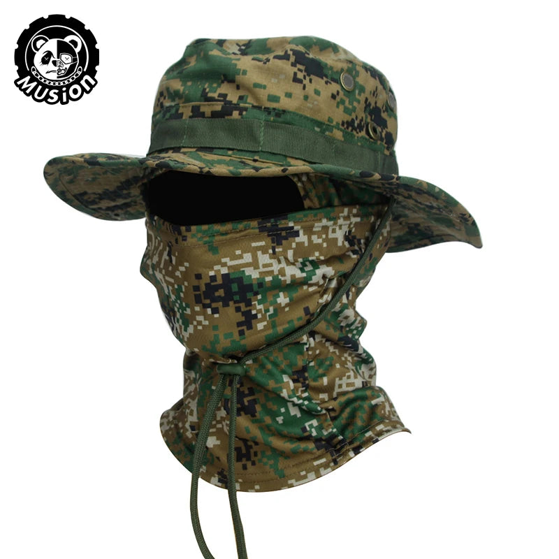 Camouflage Wide Brimmed Boonie Cap