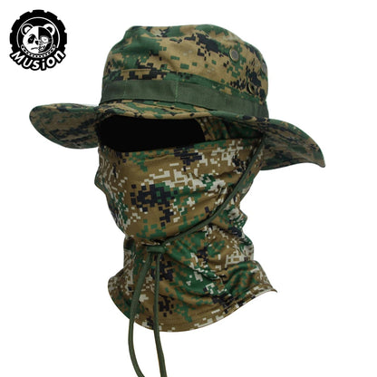 Camouflage Wide Brimmed Boonie Cap