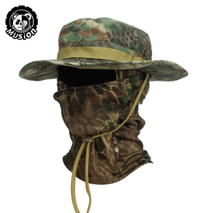 Camouflage Wide Brimmed Boonie Cap