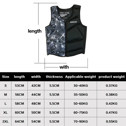 Neoprene Life Vest Adults Surf Ski Motorboats Kayak Raft For Boats Fishing