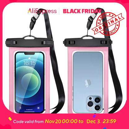 4-Pack - Waterproof Case for Swimming, Beach, Rain, Up to 100ft Deep, Clear & Touch Sensitive