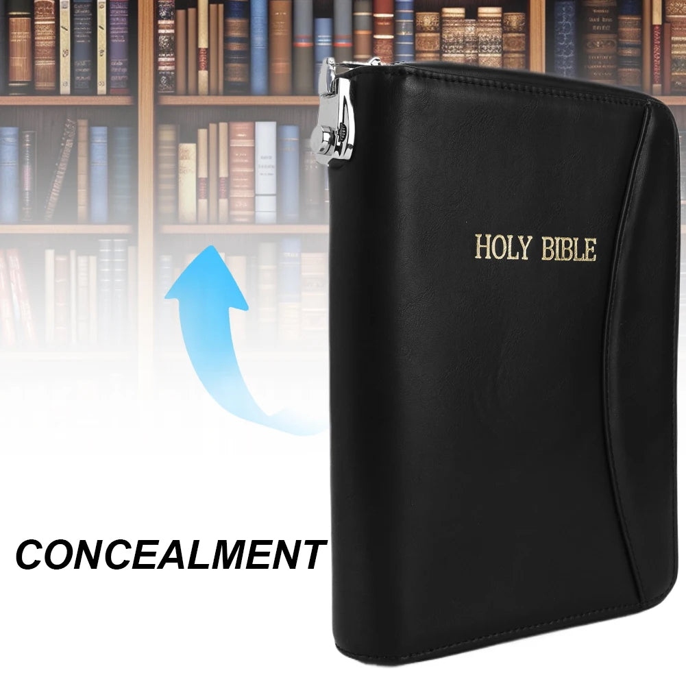 Holy Bible Pistol Case for Small Handguns Storage (Black)