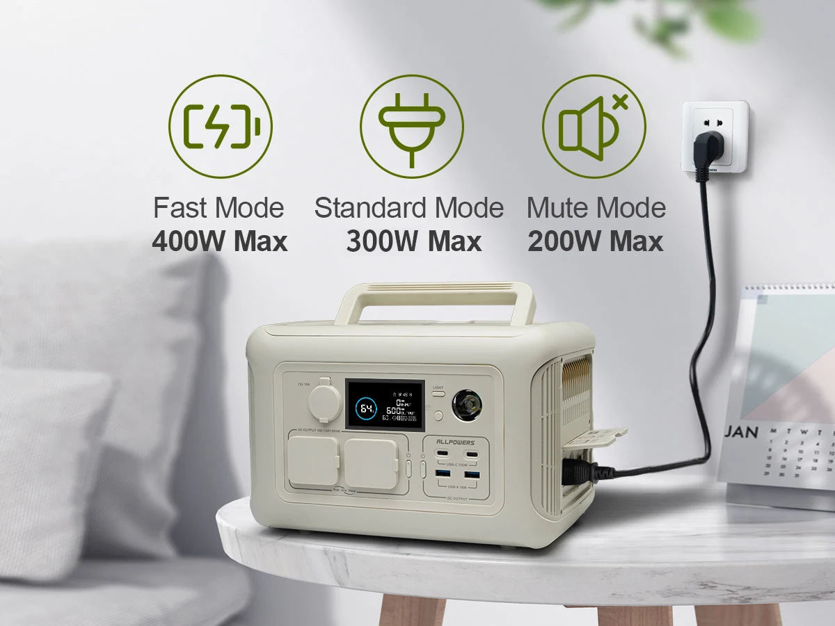 ALLPOWERS R600 Portable Power Station with Portable SolarPanel