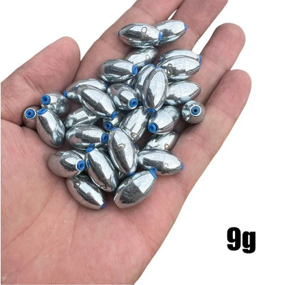 10pcs/Lot Alloy Hollow Olive Fishing Sinkers
