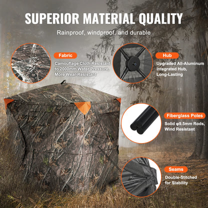 Hunting Blind 270° See Through Ground Blind 2-3 Person