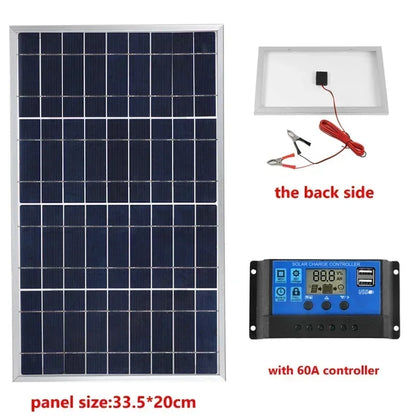 Outdoor Solar Panel 600W 12V Polycrystalline USB Power