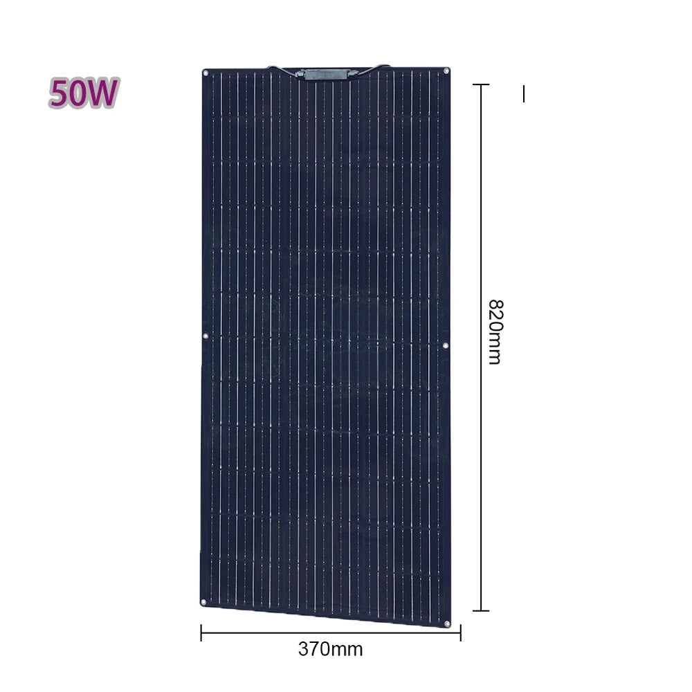 Solar Module 50w 12V 50W Flexible Solar Panel 19.8V 100W Photovoltaic solar panels ...