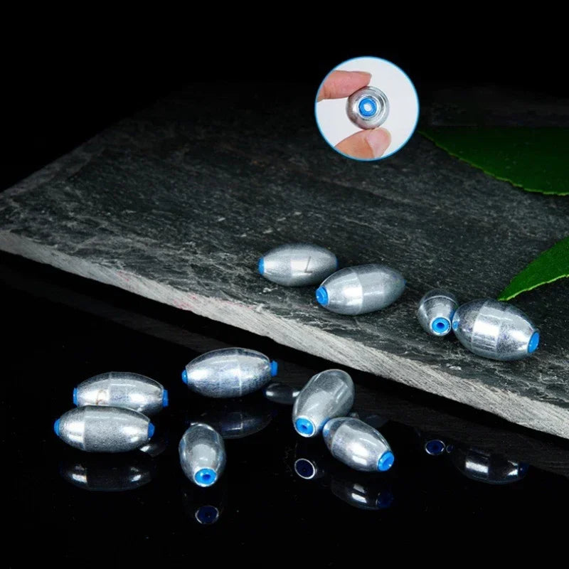 10pcs/Lot Alloy Hollow Olive Fishing Sinkers