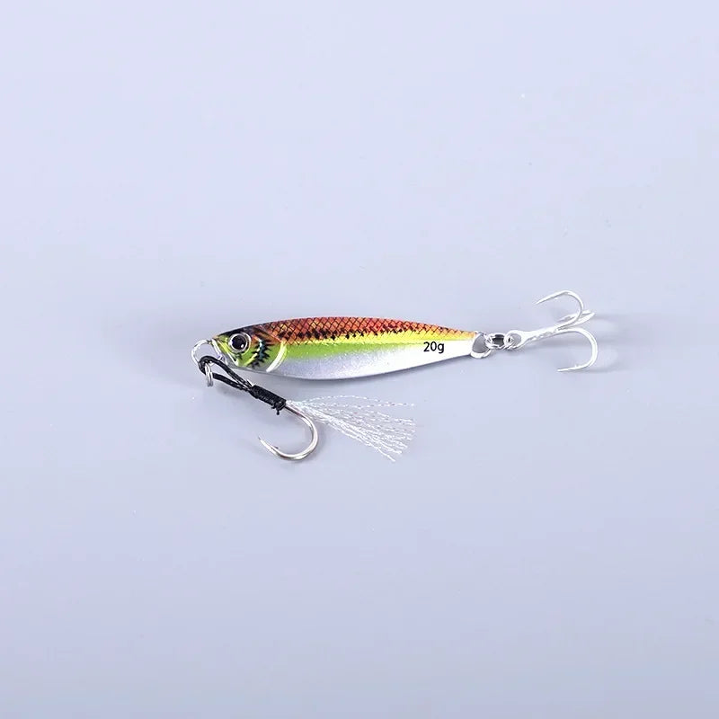 Metal Cast Jig Spoon 7g Artificial Bait Tackle