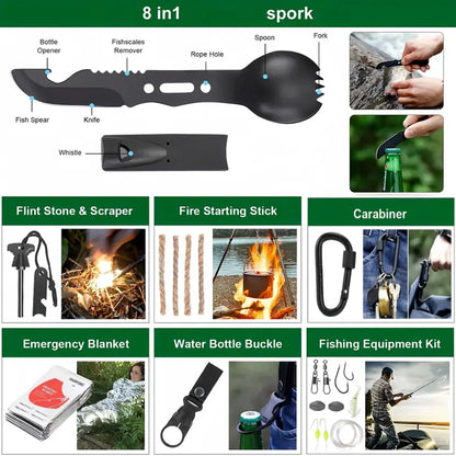 Emergency Equipment Camping Survival Tool Set Multifunctional