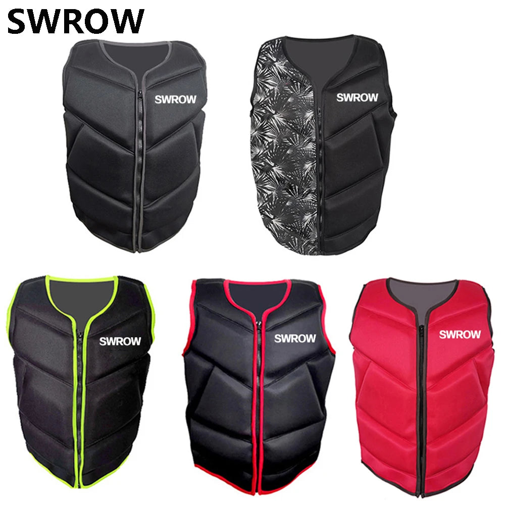 Neoprene Life Vest Adults Surf Ski Motorboats Kayak Raft For Boats Fishing