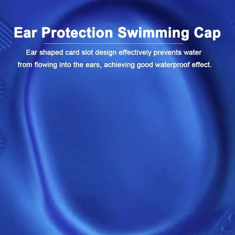 High Elasticity, Ears Protection, Large Silicone Diving Cap for Enhanced Comfort and Durability