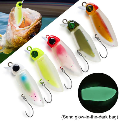 1-30pcs Insect Micro Soft Plastic Bait Trout Spinner Crank Bait