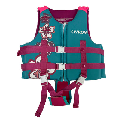 Neoprene Life Jacket for Kids, Boys Girls Drifting Flotation Swimming Aid