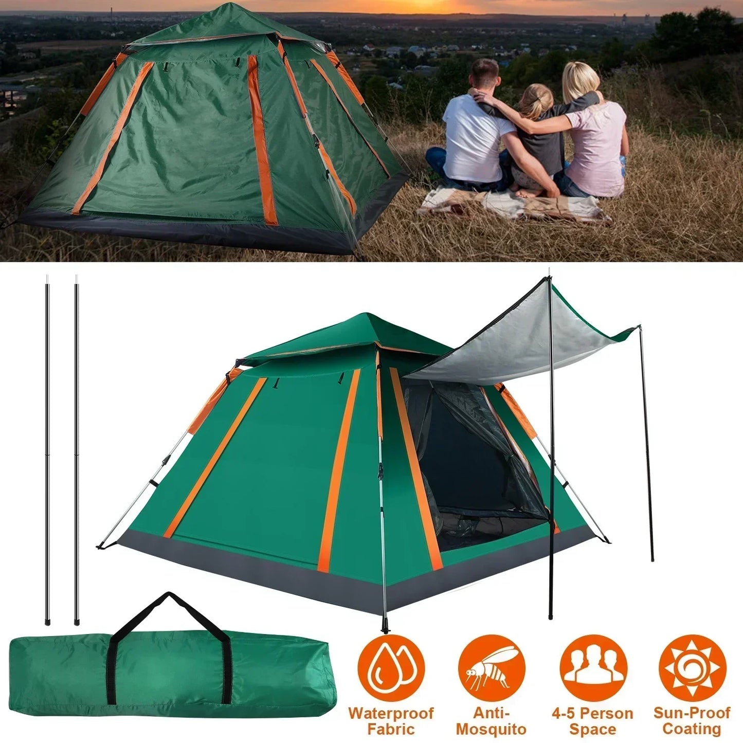 Outdoor Self-driving Travel Camping Tent