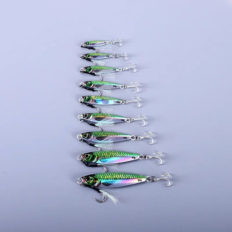 Metal Cast Jig Spoon 7g Artificial Bait Tackle