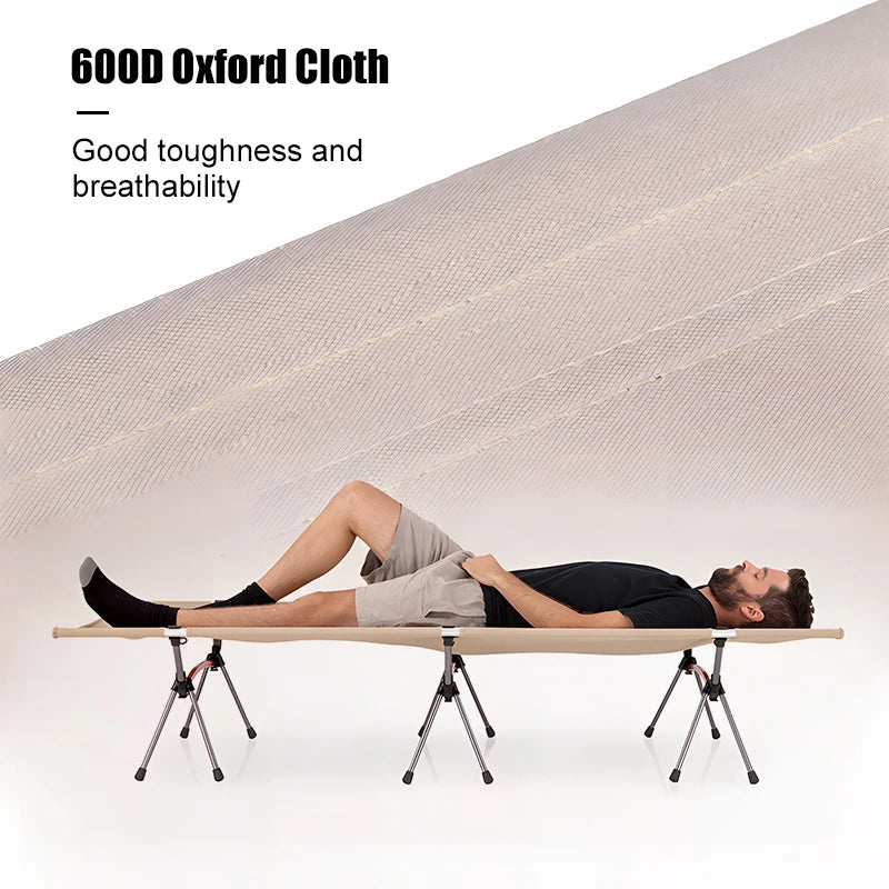 Camping Cot with Leg Extenders Ultralight Aluminum Alloy