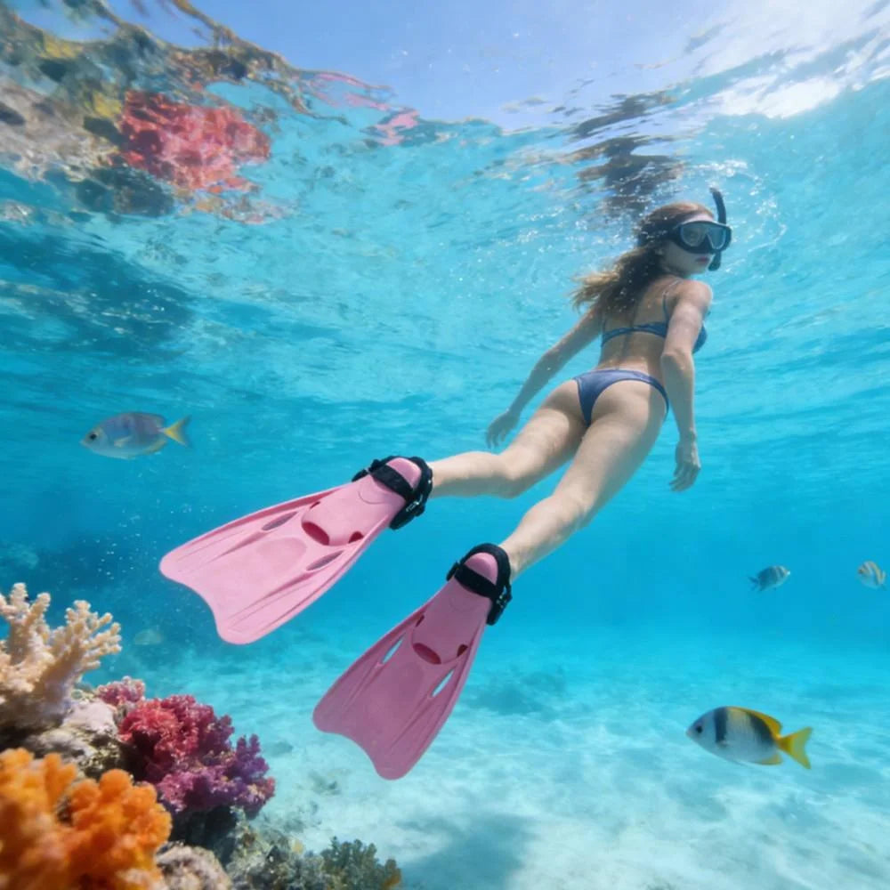 2pcs Professional Adjustable Diving Fins