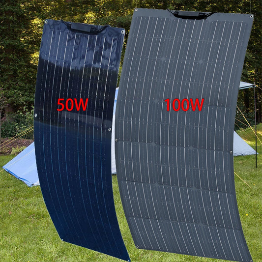 12V 50W Flexible Solar Panel 19.8V 100W Photovoltaic solar panels