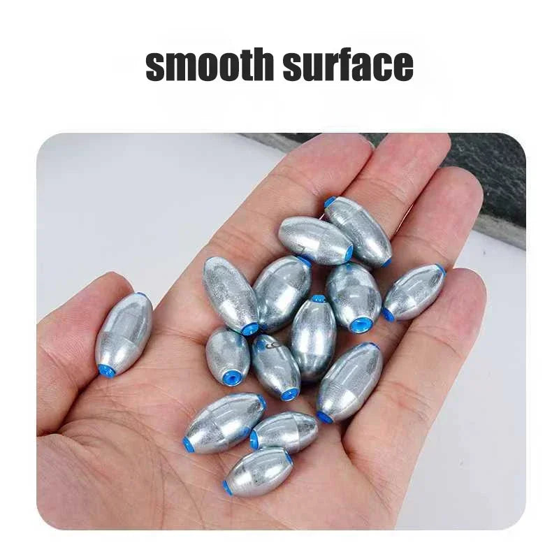 10pcs/Lot Alloy Hollow Olive Fishing Sinkers