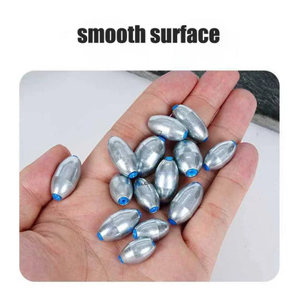 10pcs/Lot Alloy Hollow Olive Fishing Sinkers