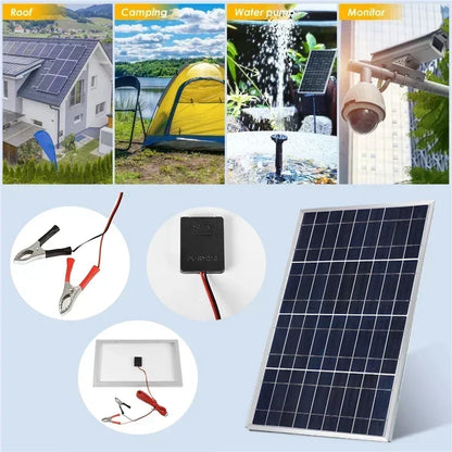 Outdoor Solar Panel 600W 12V Polycrystalline USB Power