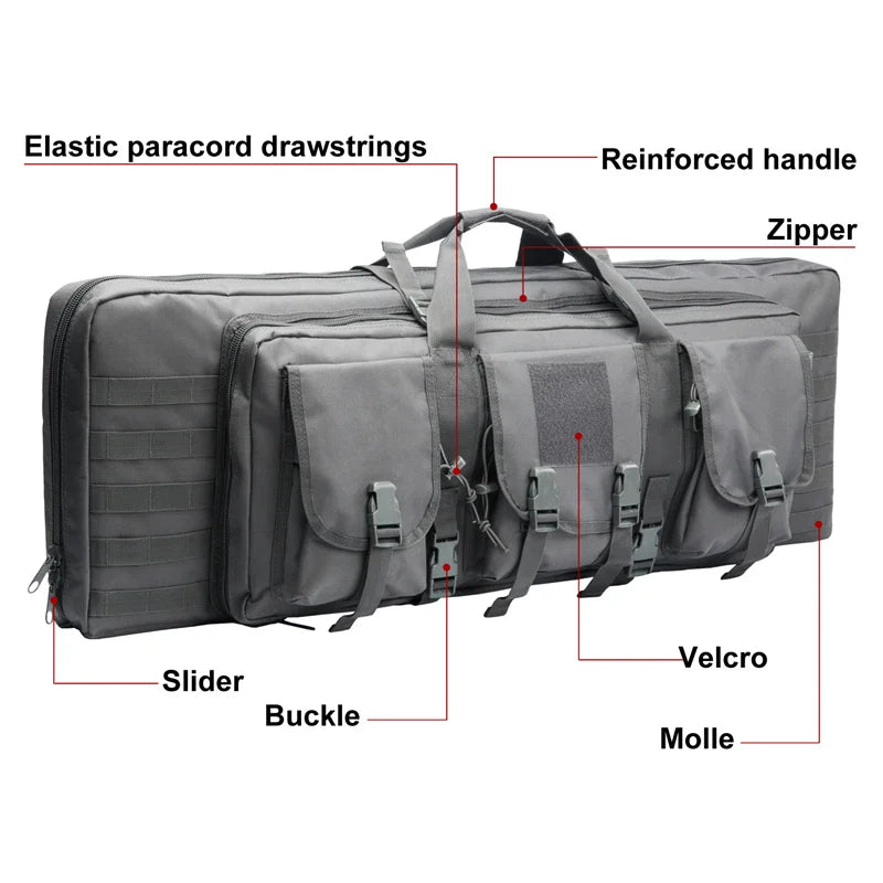 32 38 42 48inch Tactical Double Rifle Case