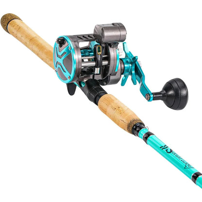 Fishing Rod Combo with Line Counter Fishing Reel