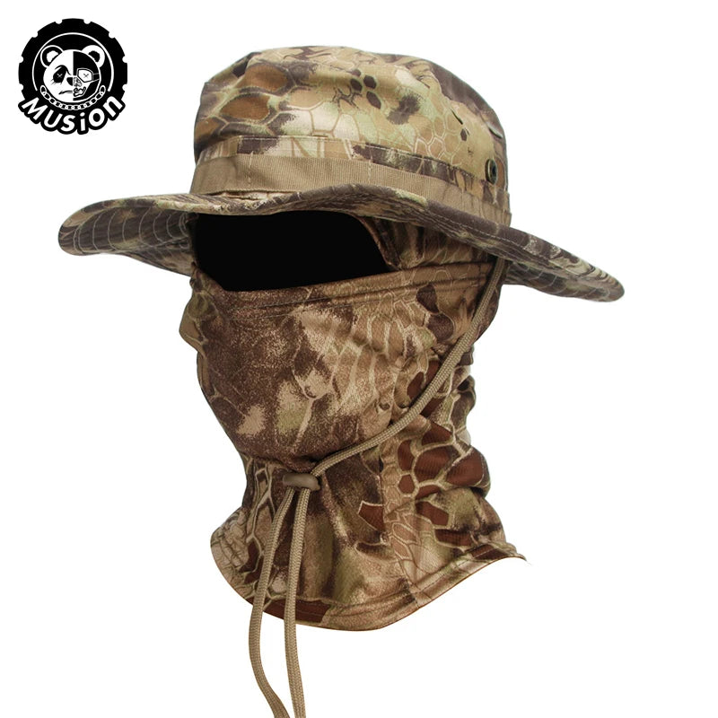 Camouflage Wide Brimmed Boonie Cap