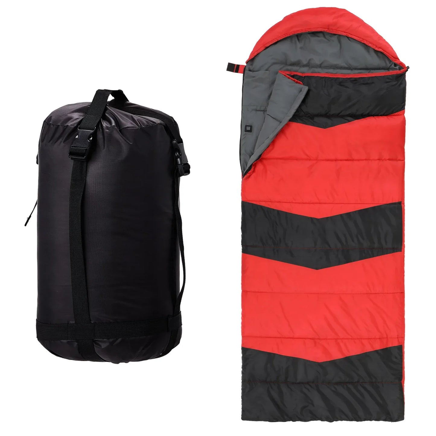 Lightweight Sleeping Bag with Multi USB Powered Heating Pads,