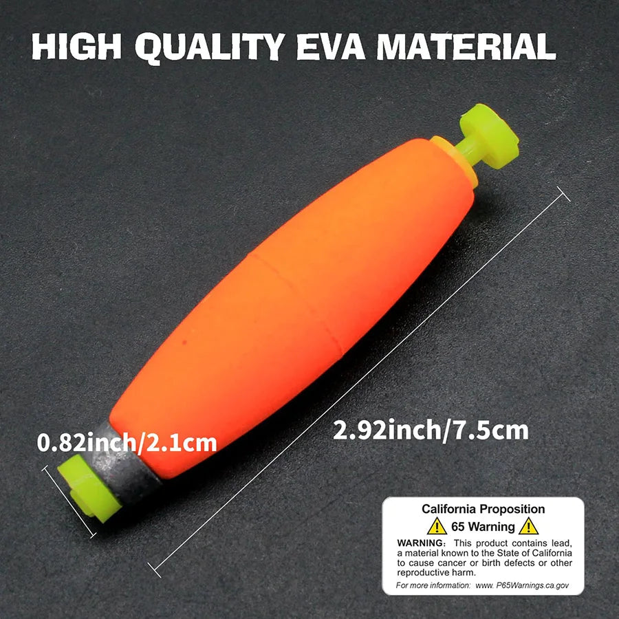 Oval Foam Fishing Floats Slip Bobbers