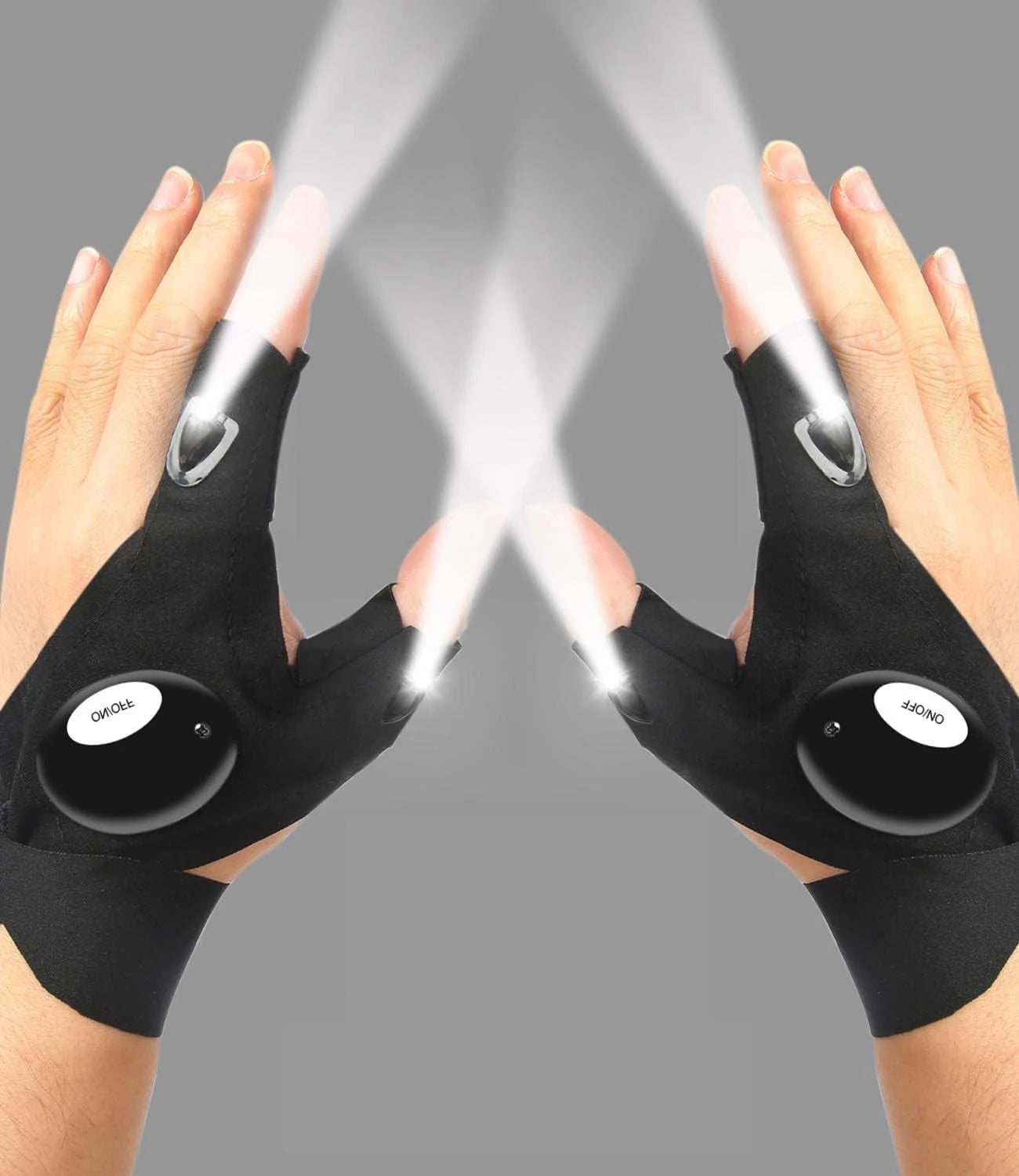 LED Half Finger Glove for Men Women