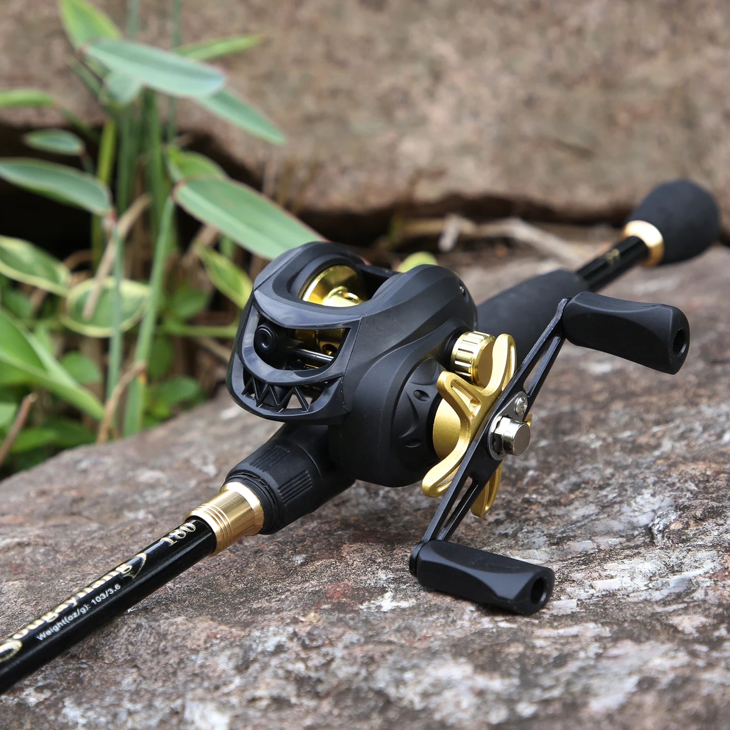 Telescopic Fishing Rod and 7.2:1 High Speed Fishing Reel with Freshwater