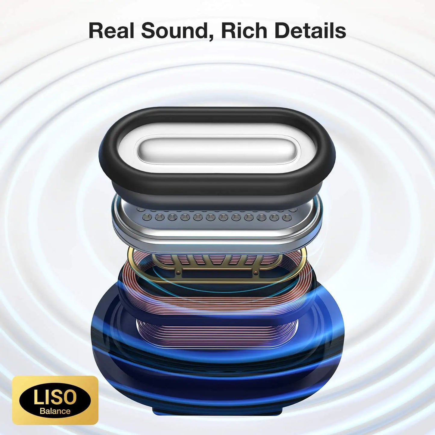 Open Ear Earbuds bluetooth V5.4 Earphones Air Conduction