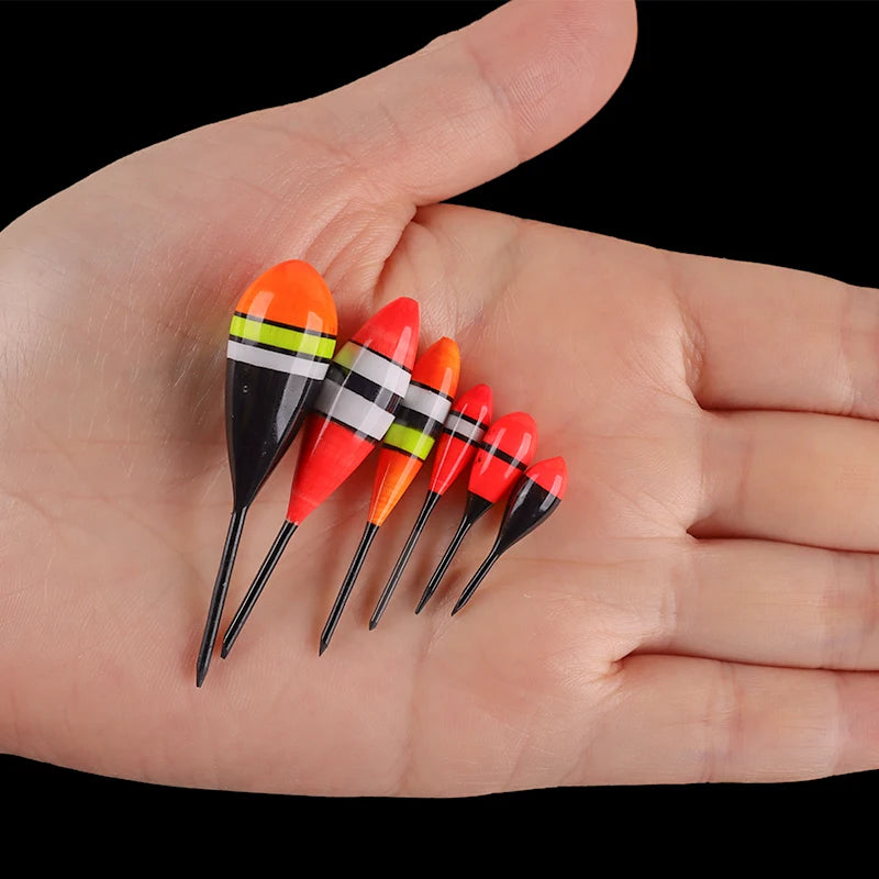 5PCS Balsa Fishing Floats+1 Bag Hooks+1 Float Tube+1 Float Rest
