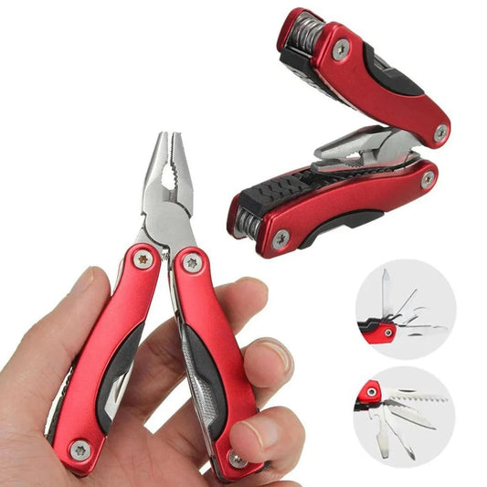 Multi Tool Plier 9 In 1 Outdoor Survival Gear Camping Accessories