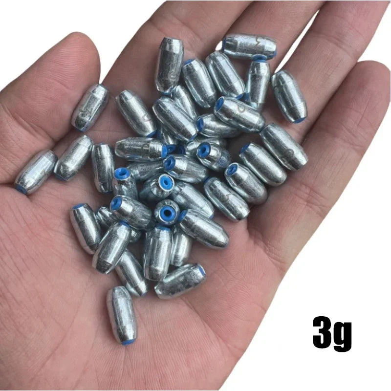 10pcs/Lot Alloy Hollow Olive Fishing Sinkers