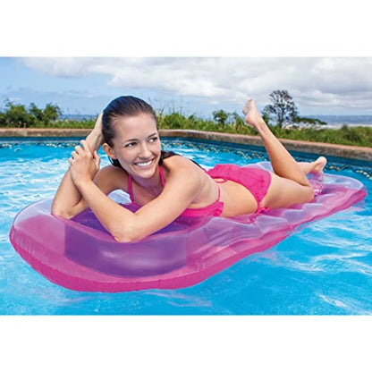 Inflatable Pool Float Raft Lounger Swimming Mat 74 X 28 1 Pack Colors May Vary