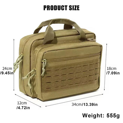 600D Oxford Cloth Tactical Handgun Bag Multiple Pockets