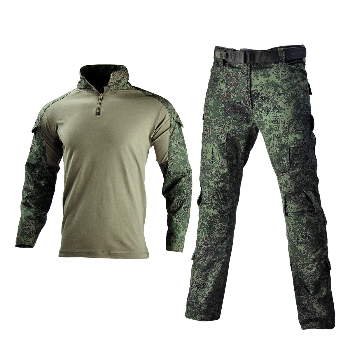 Camo Tactical Uniform Ripstop Suit Multi Pocket Suits Hunting Pants/ Shirts Clothes Sets