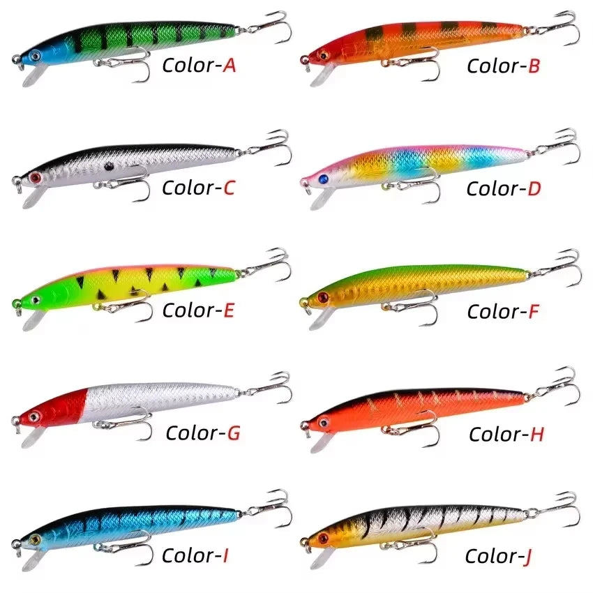10pcs 9g/10cm Fishing Lures Minnow